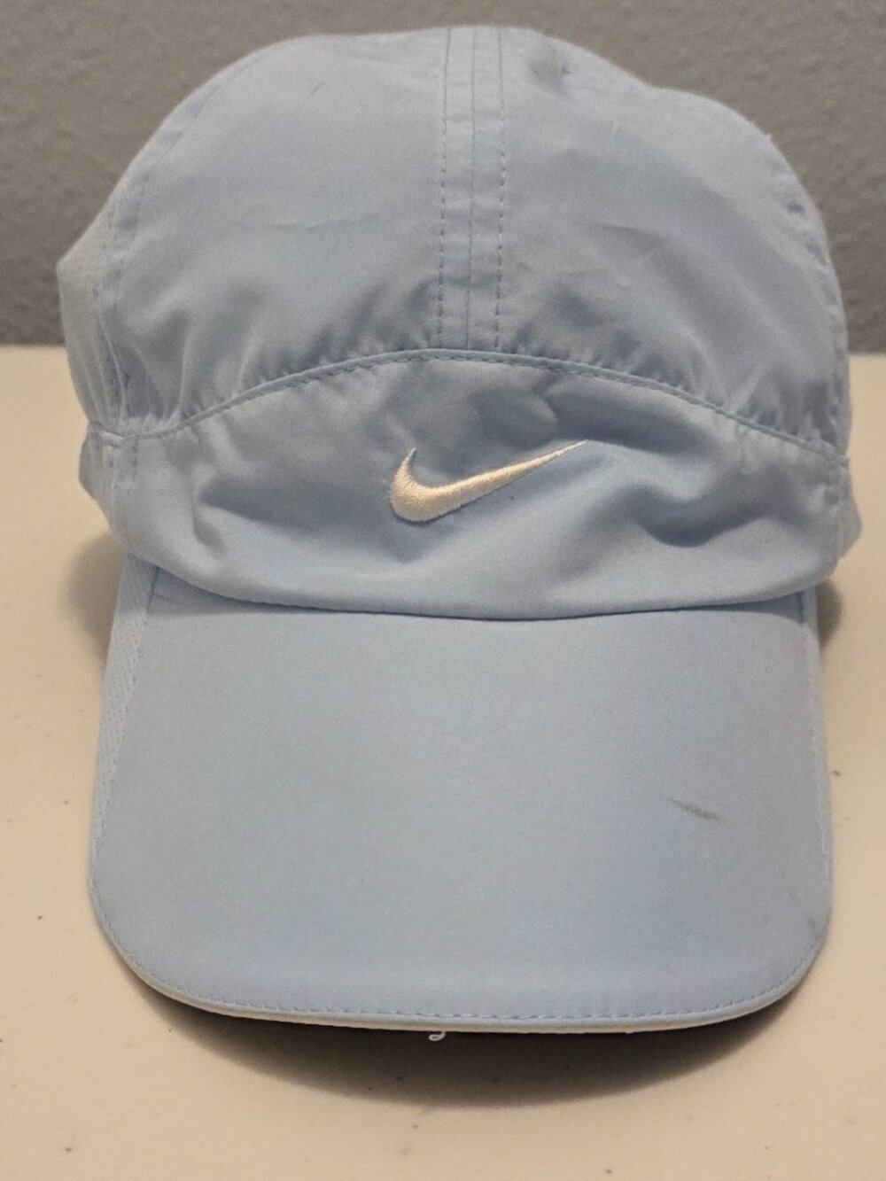 Vintage Nike FIT DRY Tailwind Running Hat Baby Blue